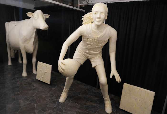 Clark's season featured a dairy-tale ending: She was immortalized in butter at the state fair.